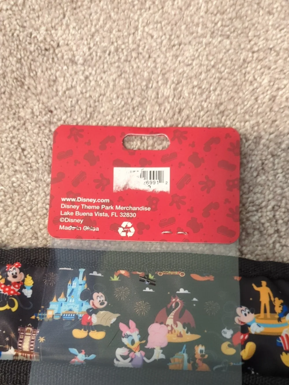 Walt Disney World Black Character Print Stroller Organizer